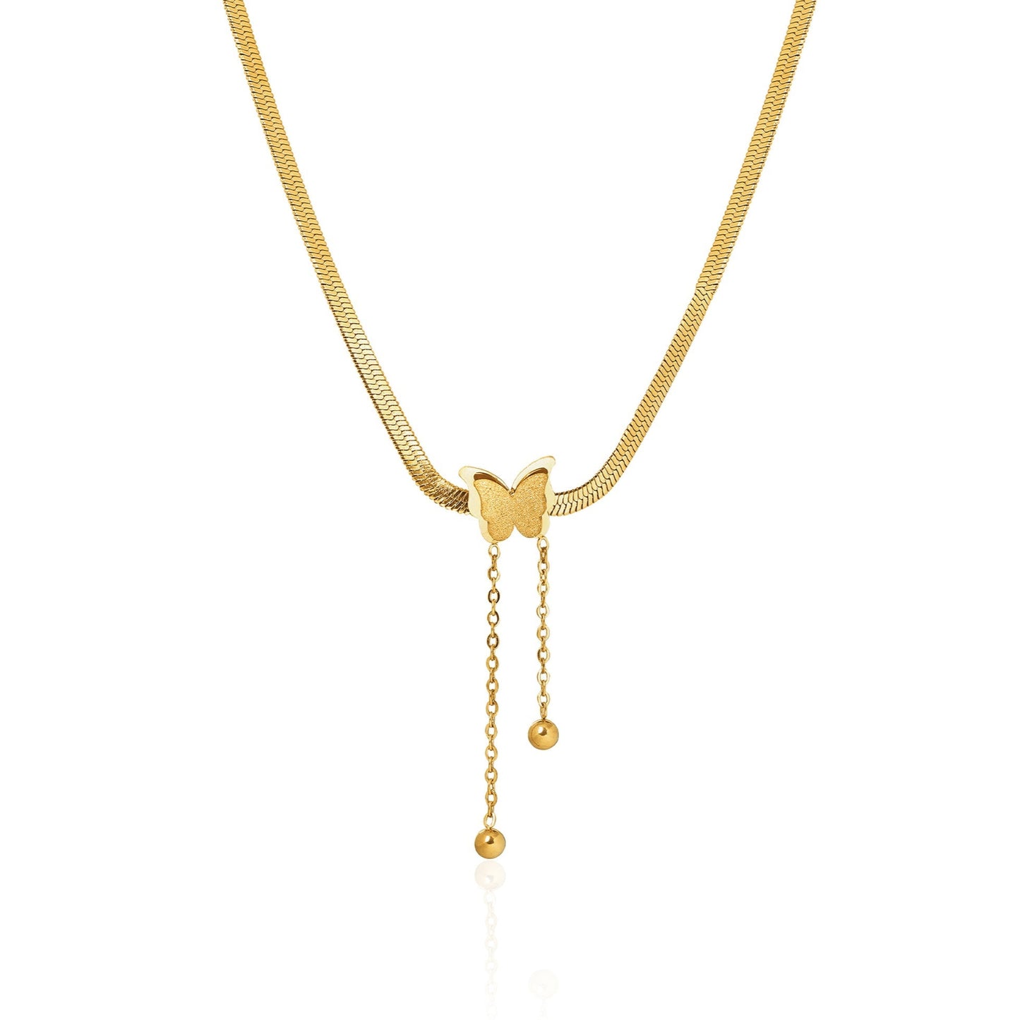Butterfly Snake Chain Necklace