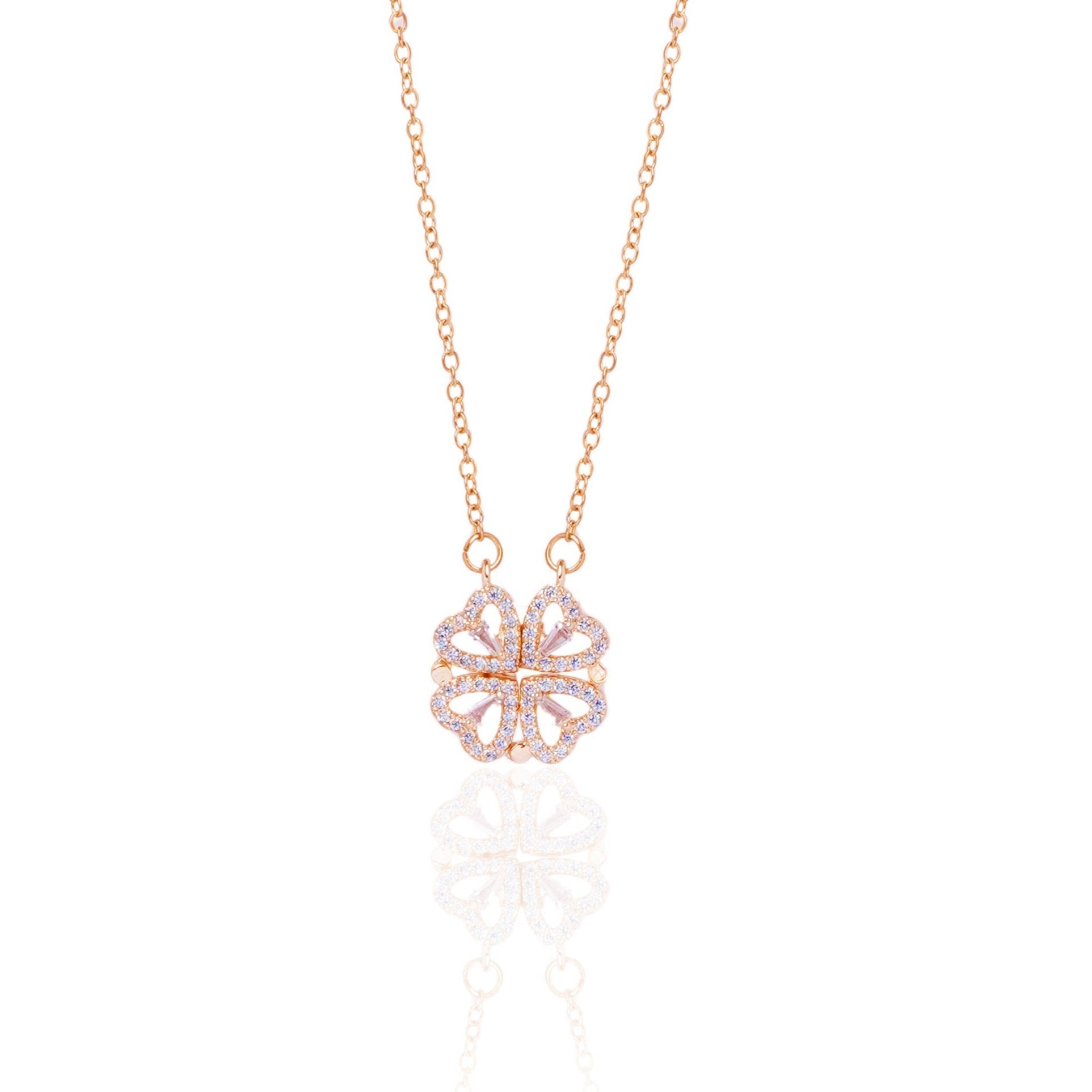 Women NecklaceShiny Clover Necklace
