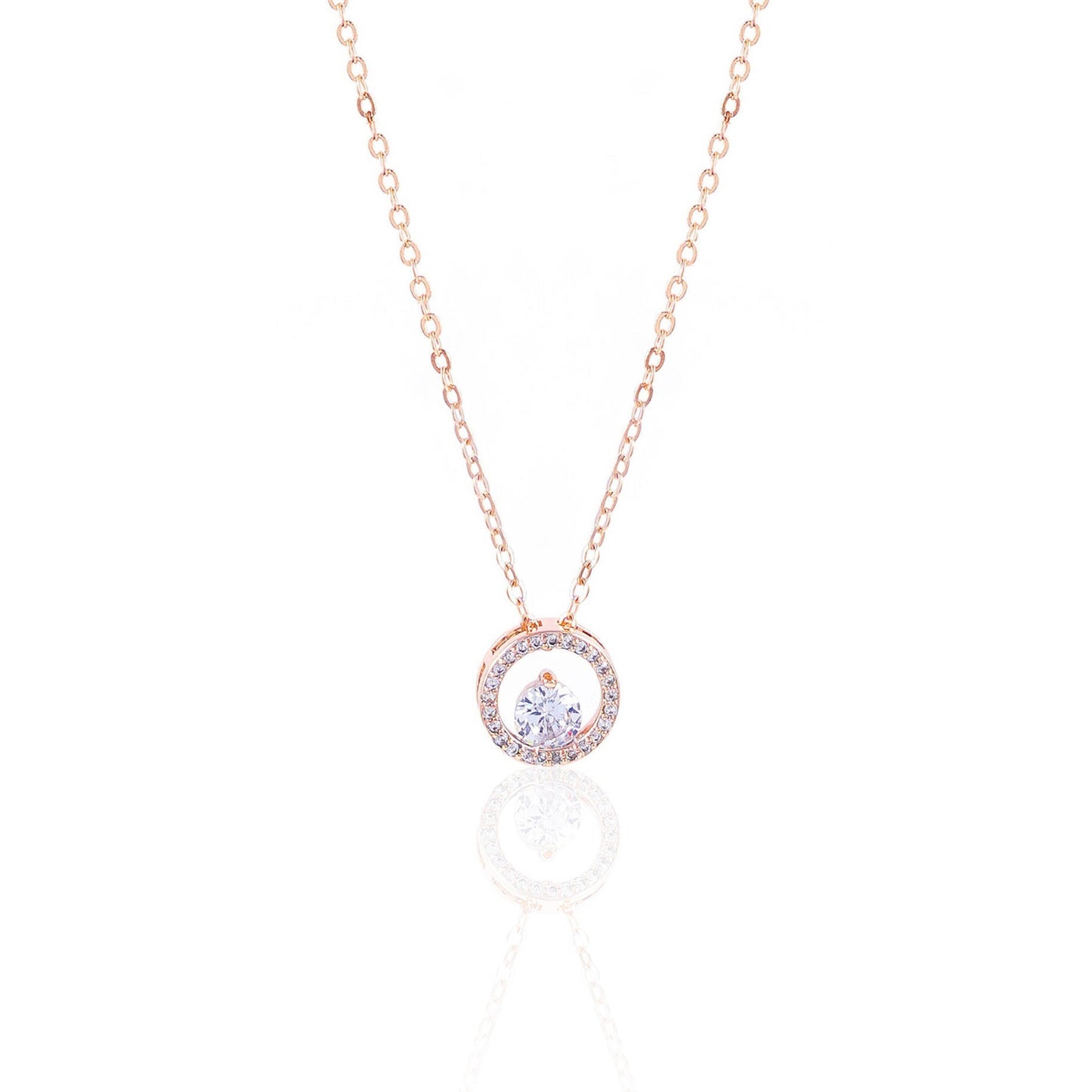 Gemma Rosegold Plated Necklace