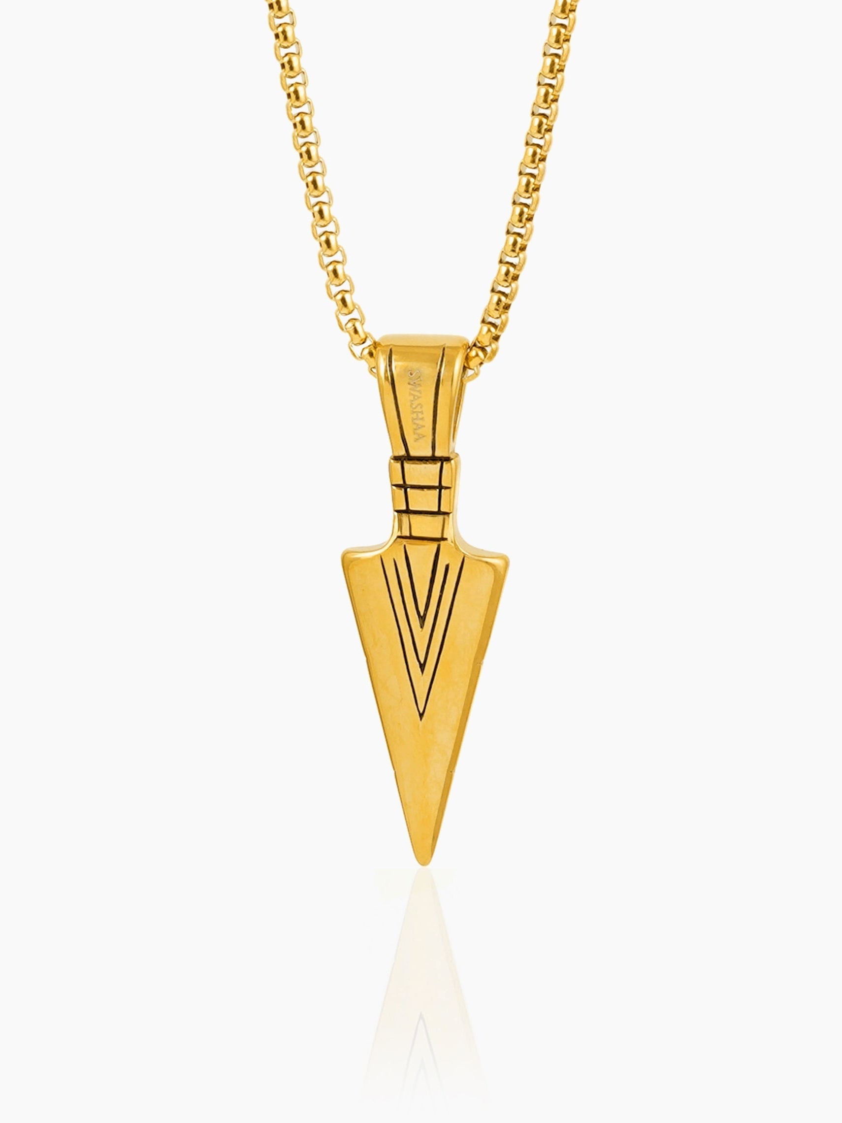 Niko 18K Gold Plated Men's Chain Pendant