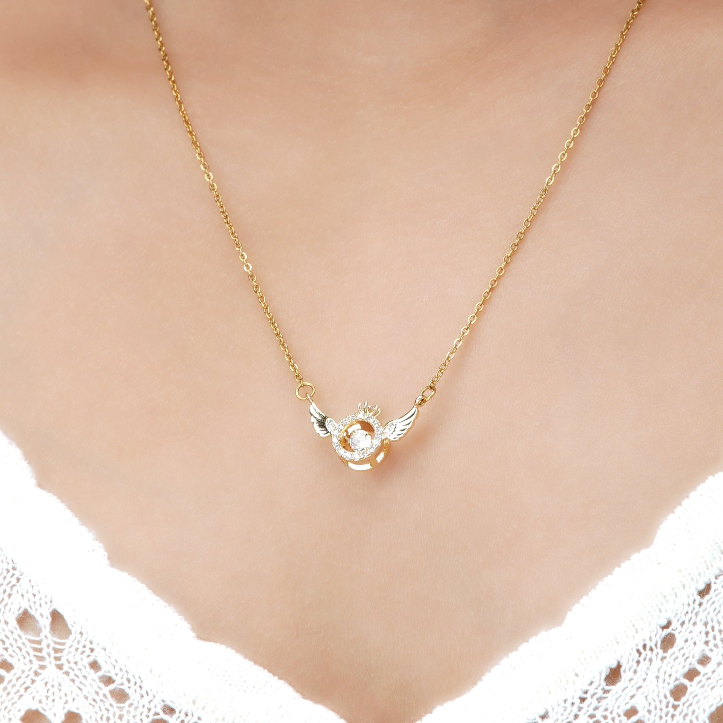 Just Got Hitched Rosegold Plated Necklace