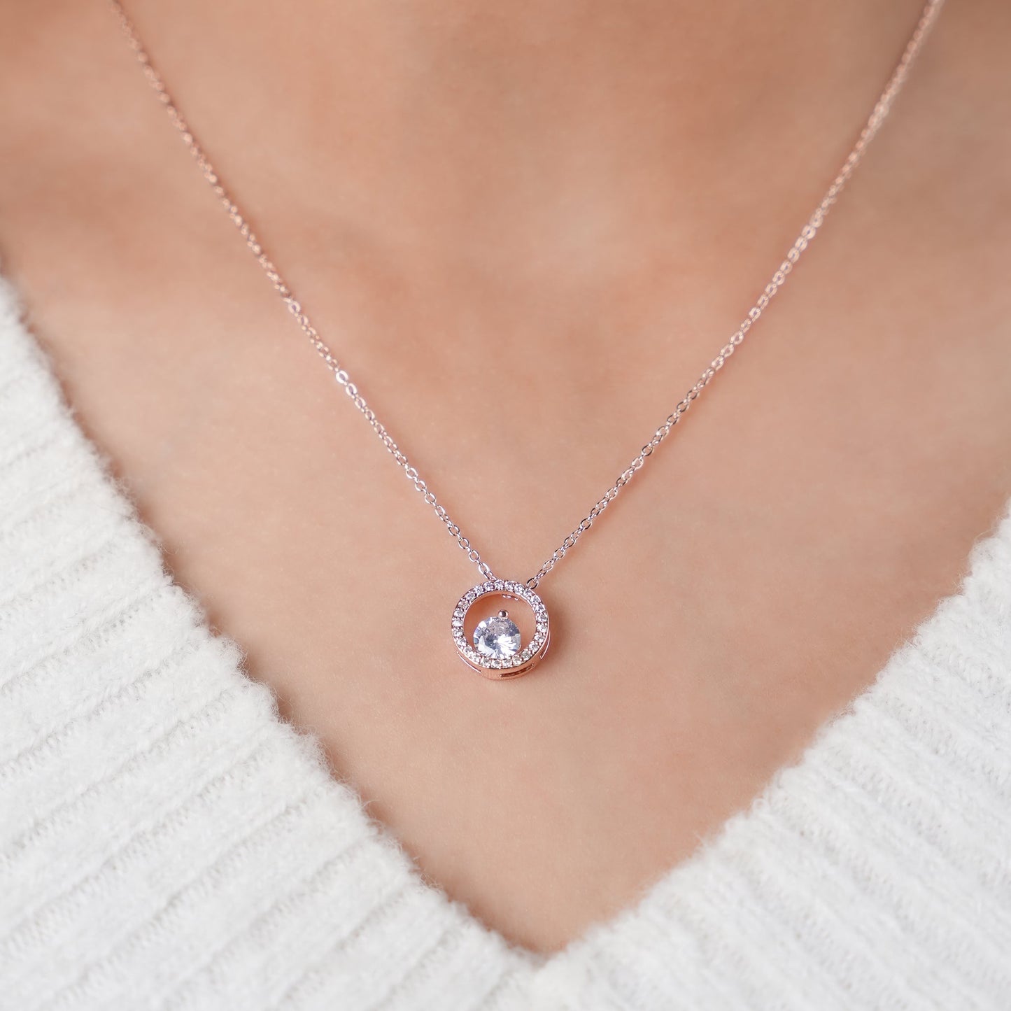 Gemma Rosegold Plated Necklace
