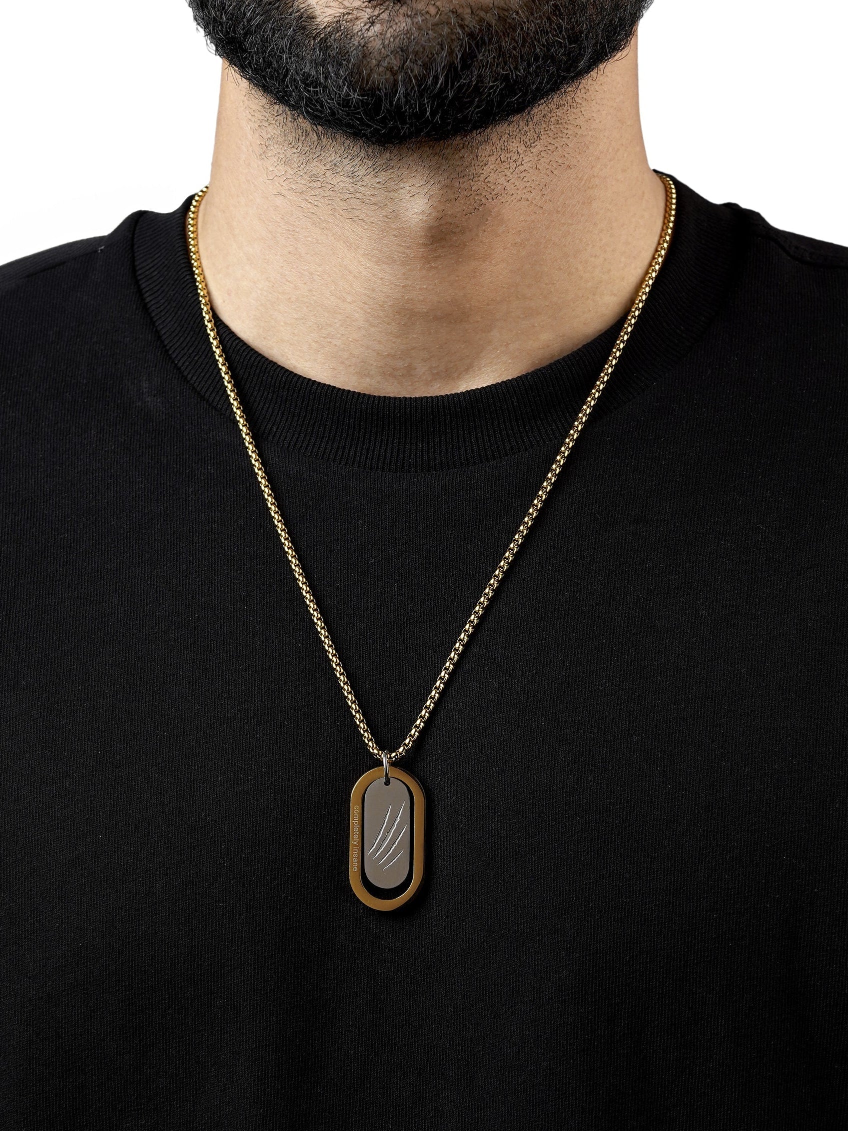 Matej 18K Gold Plated Men's Chain Pendant