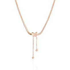 Butterfly Snake Chain Necklace