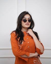 Look straight out of a dreamy movie set as &you turn around and walk in this elegant flaired suit (WACD91)