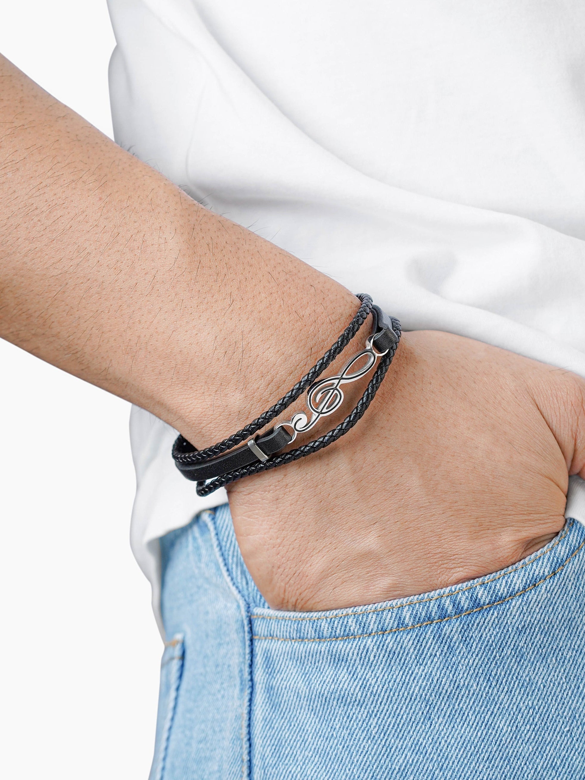 Gilbert Men's Leather Bracelet