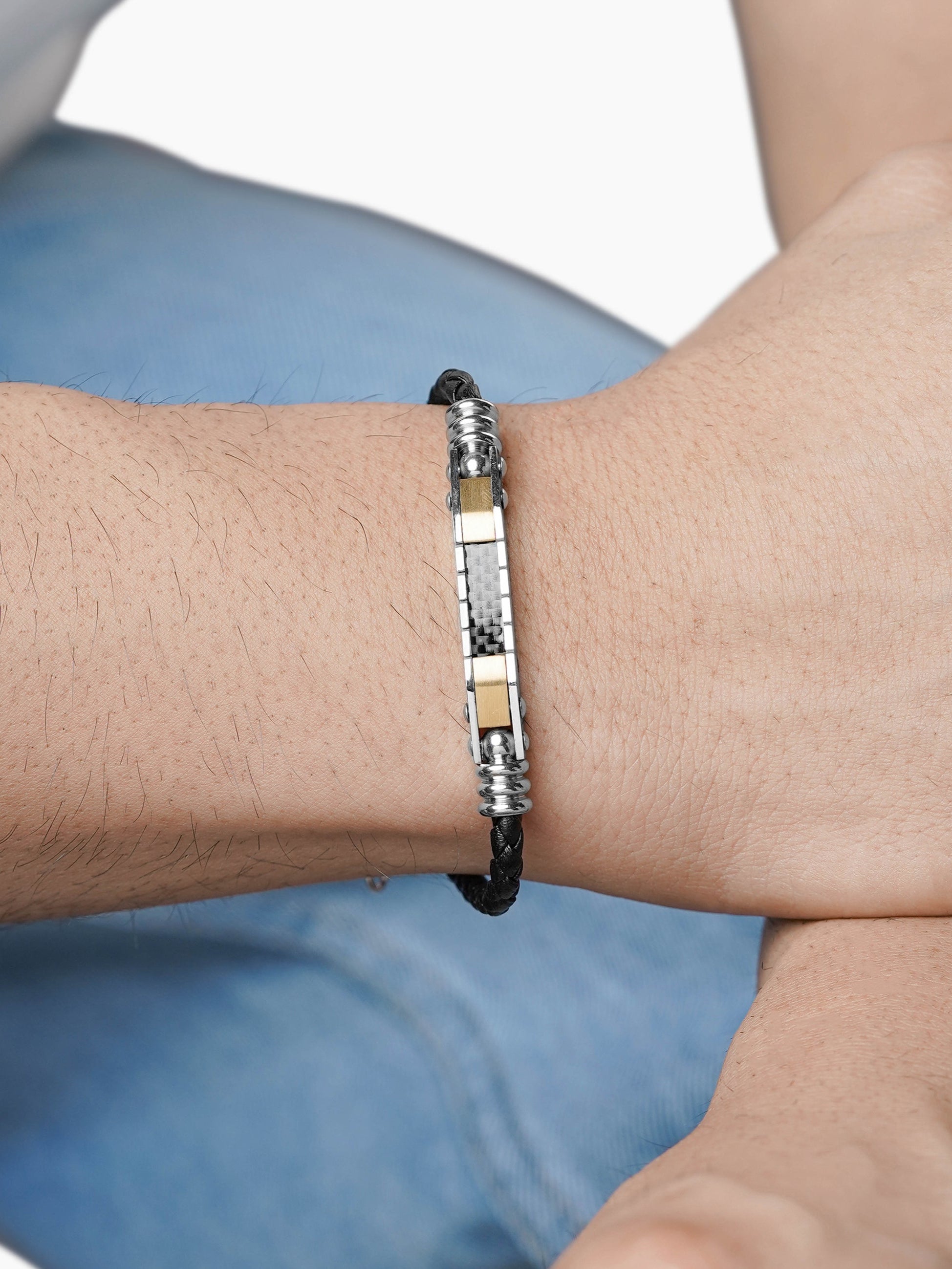 Mario Men's Leather Bracelet