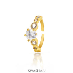 Saira 18K Gold Plated Ring