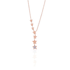 Fairy Stars Rosegold Plated Necklace