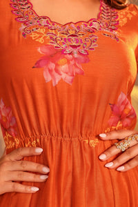 Orange Kamal Dress