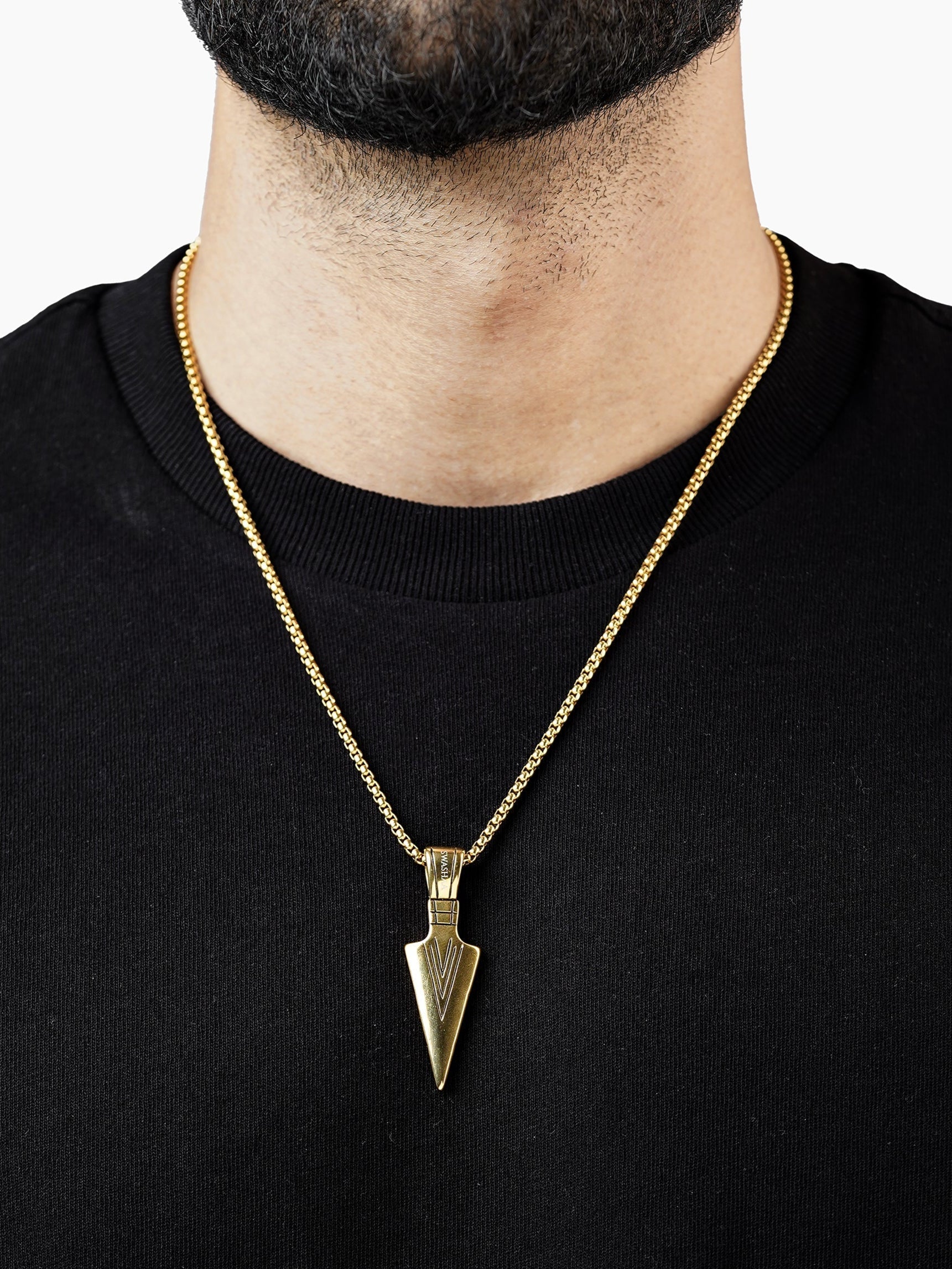 Niko 18K Gold Plated Men's Chain Pendant