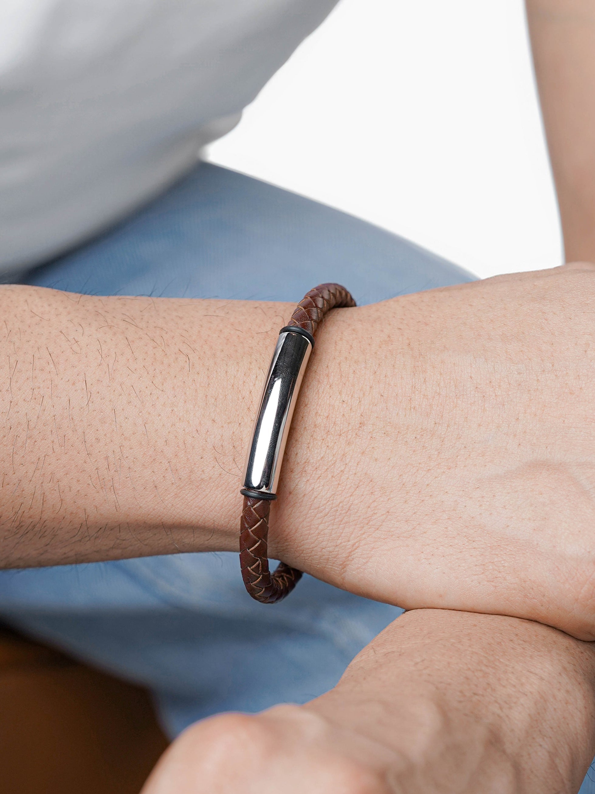 Dexter Men's Leather Bracelet