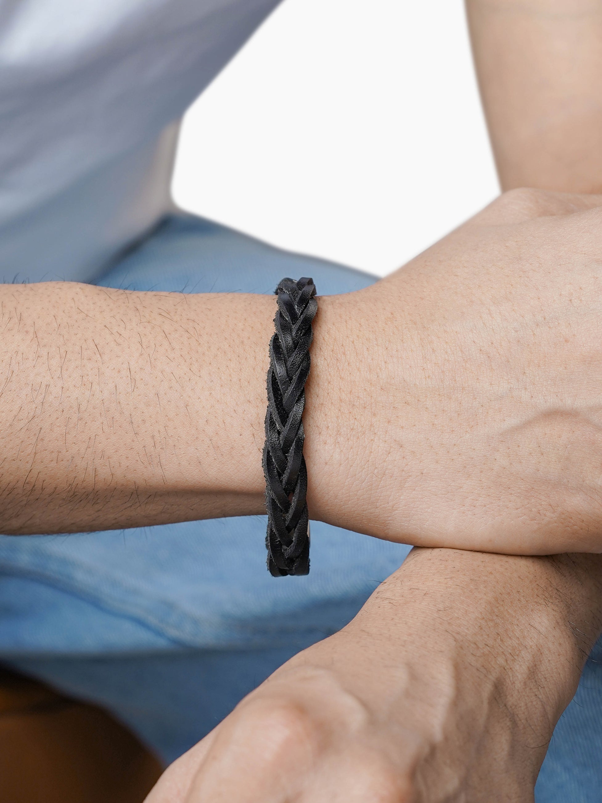 Tyron Men's Leather Bracelet