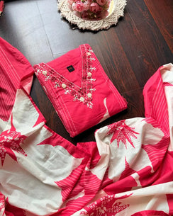 Pure cotton V Neck Suit