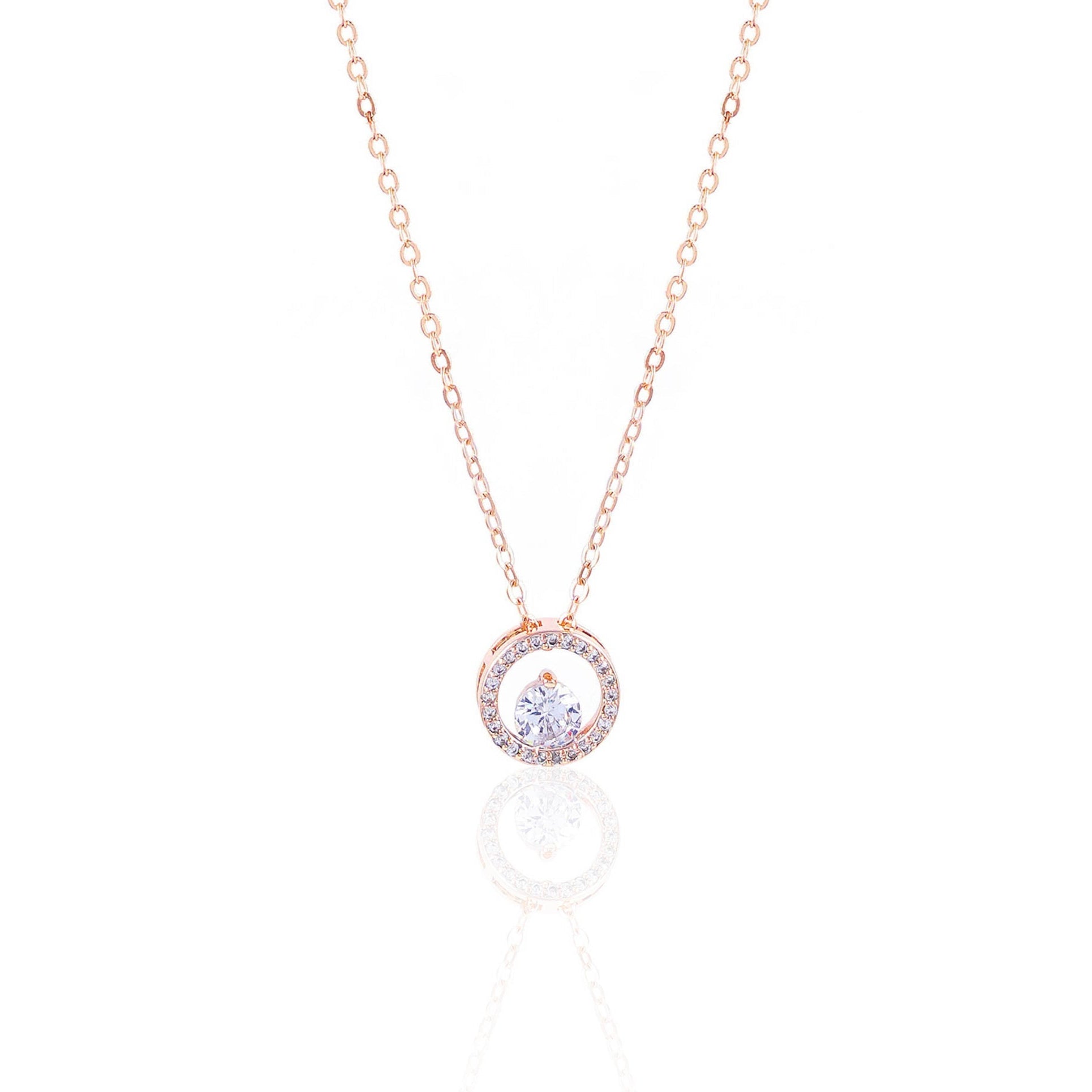 Gemma Rosegold Plated Necklace