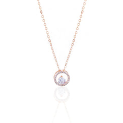 Gemma Rosegold Plated Necklace
