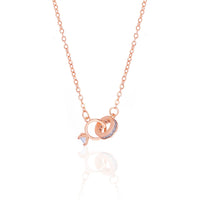 Just Got Hitched Rosegold Plated Necklace