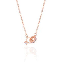 Just Got Hitched Rosegold Plated Necklace