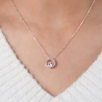 Gemma Rosegold Plated Necklace