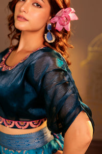 Neela Lehnga and Choli