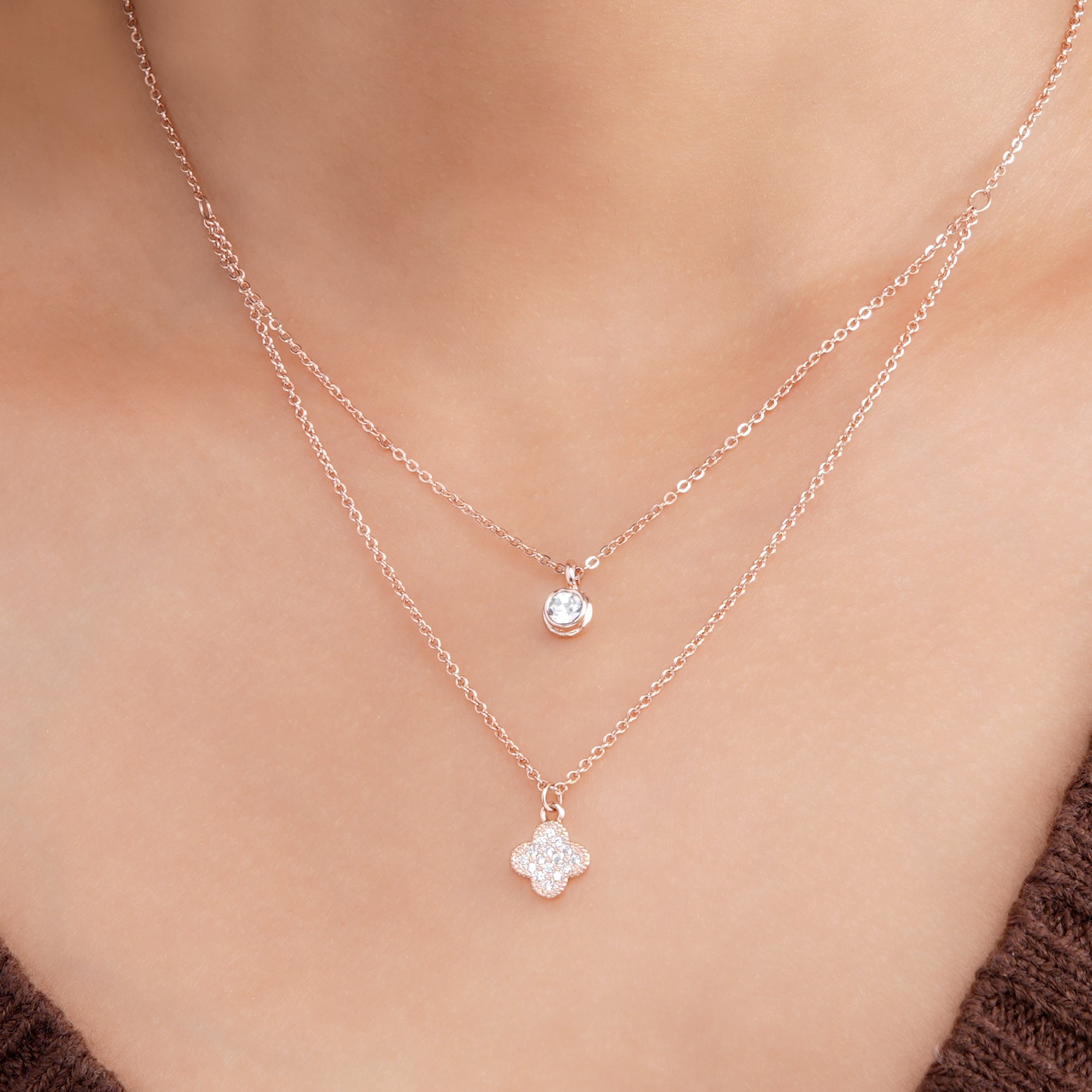 It Girl Rosegold Plated Necklace