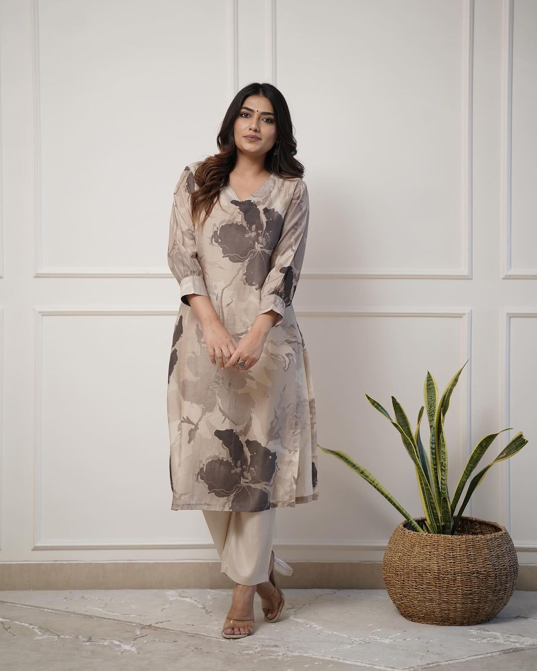 Enjoy New Floral Kurta Pant set with amazing lace Work ❤️ (WACD03)
 3 Reviews
